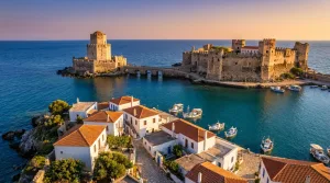 découvrez méthoni, une charmante ville côtière où la forteresse médiévale vous transporte à travers l'histoire. profitez de ses paysages pittoresques et de son ambiance authentique.