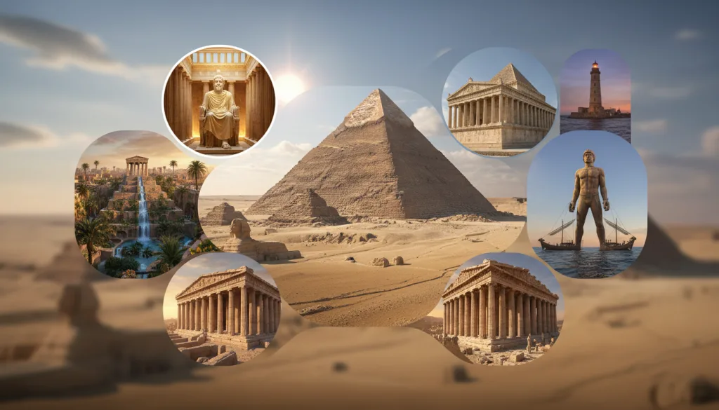 découvrez les 7 merveilles du monde à travers leur histoire captivante, les lieux emblématiques et des anecdotes fascinantes qui éveilleront votre curiosité.